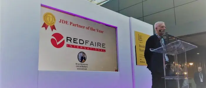 Redfaire International Receive JDE Partner of the Year 2020 Award
